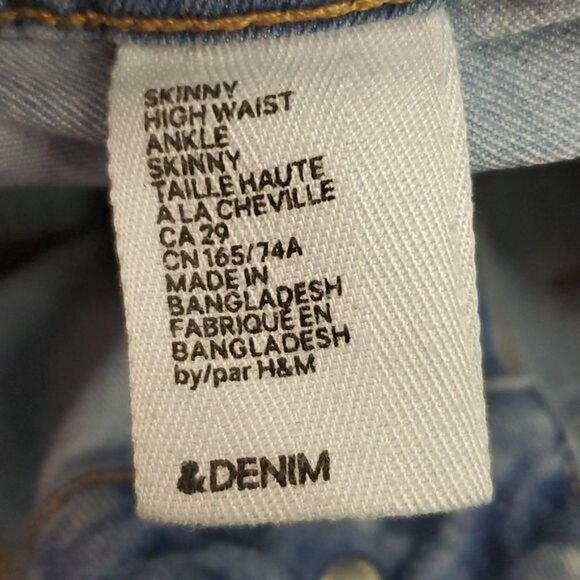 H&M |  Skinny High Waist Ankle Jeans - Picture 7 of 8